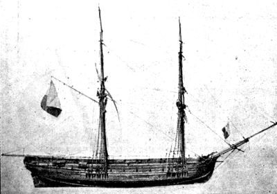 Atlantická patache ze 17. století.